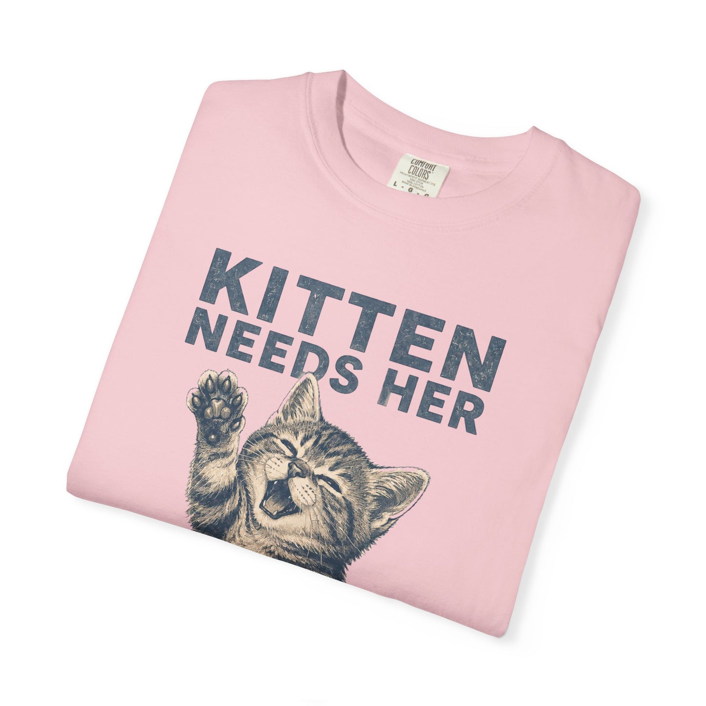 Kitten Needs Her Snacks T-Shirt — Cute Vintage Cat Graphic Tee