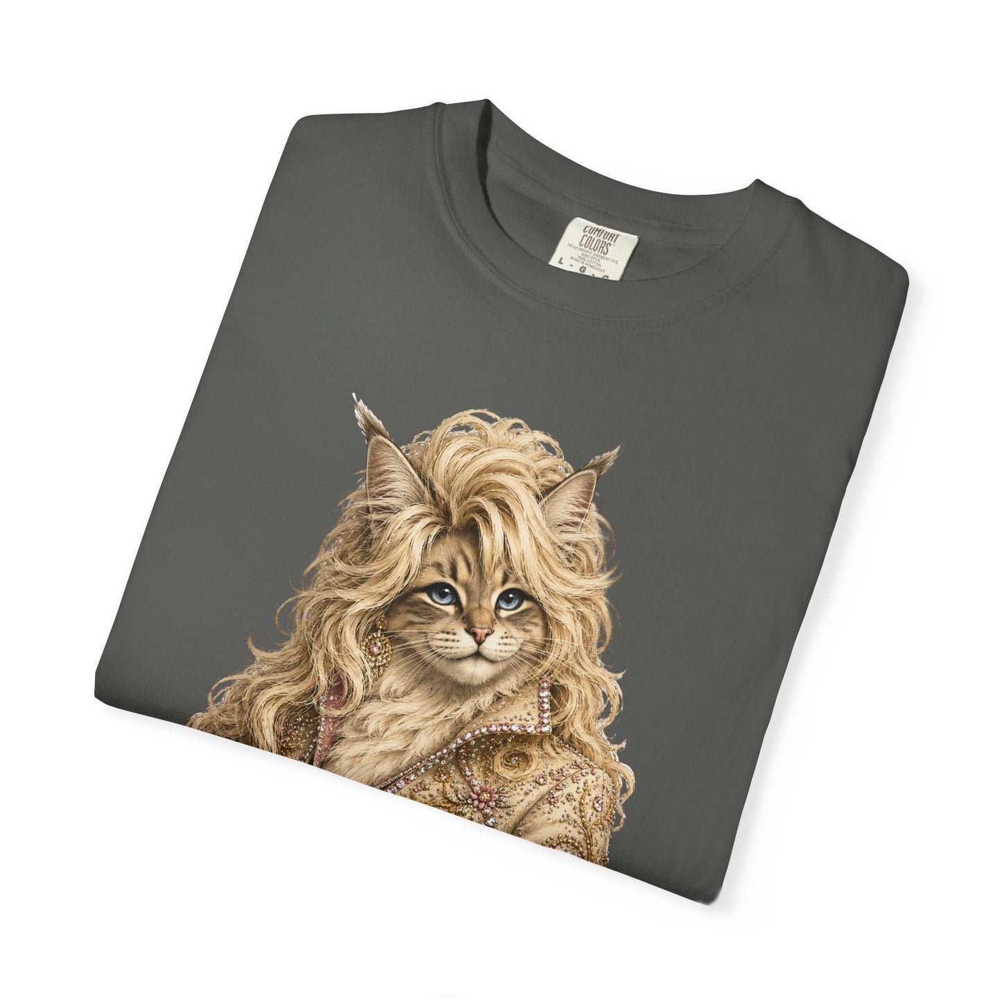 Dolly Purrton Cat Shirt | Funny Country Cat T-Shirt | Vintage Western Cat Lover Graphic Tee | Comfort Colors®