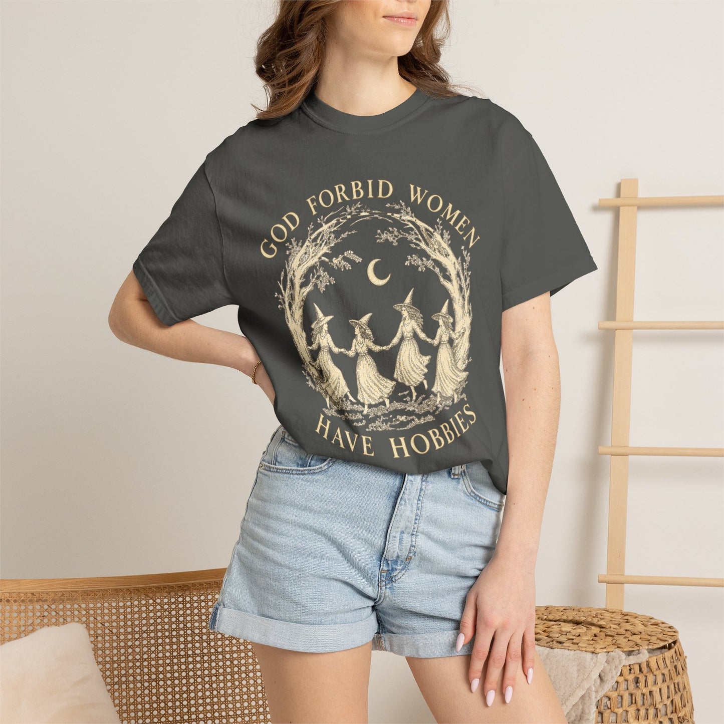 God Forbid Women Have Hobbies, Vintage Witch Graphic