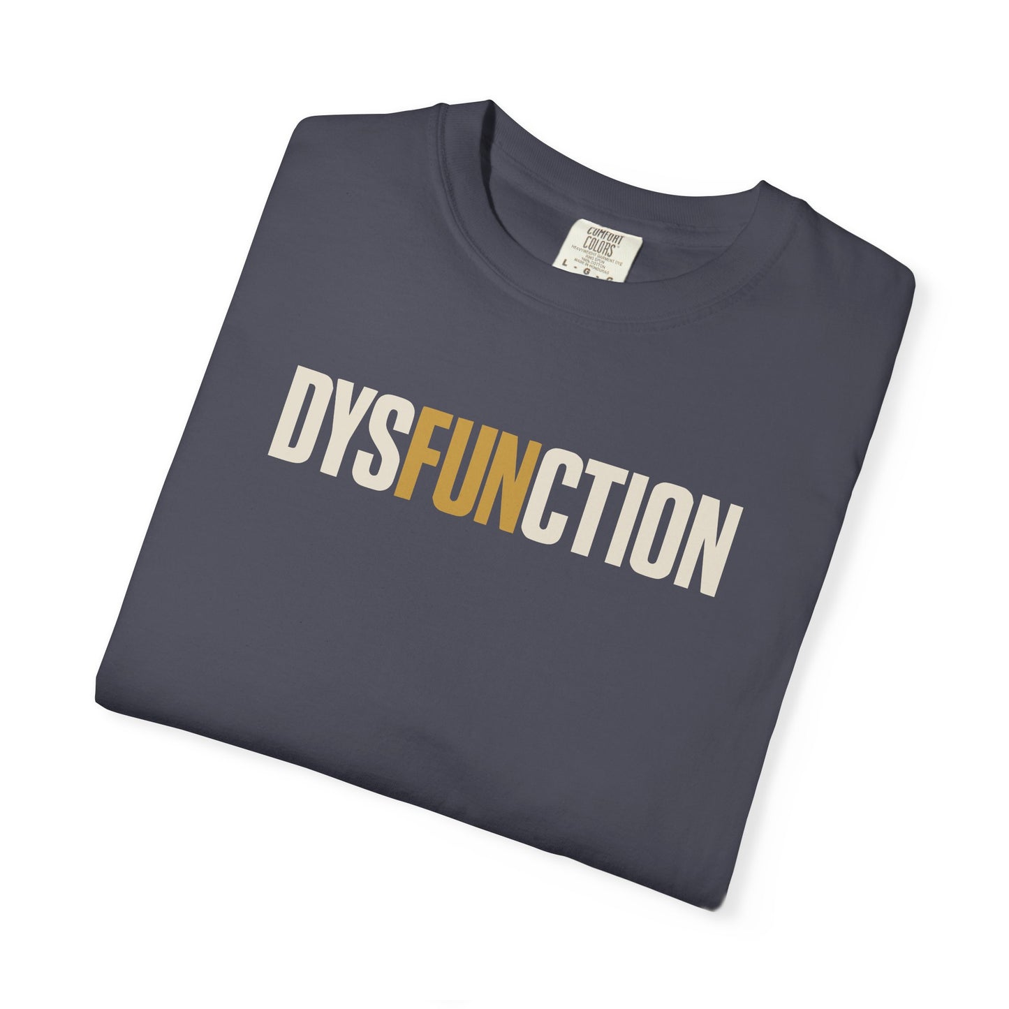 DysFUNction Shirt, Funny Minimalist Typography Humor Shirt