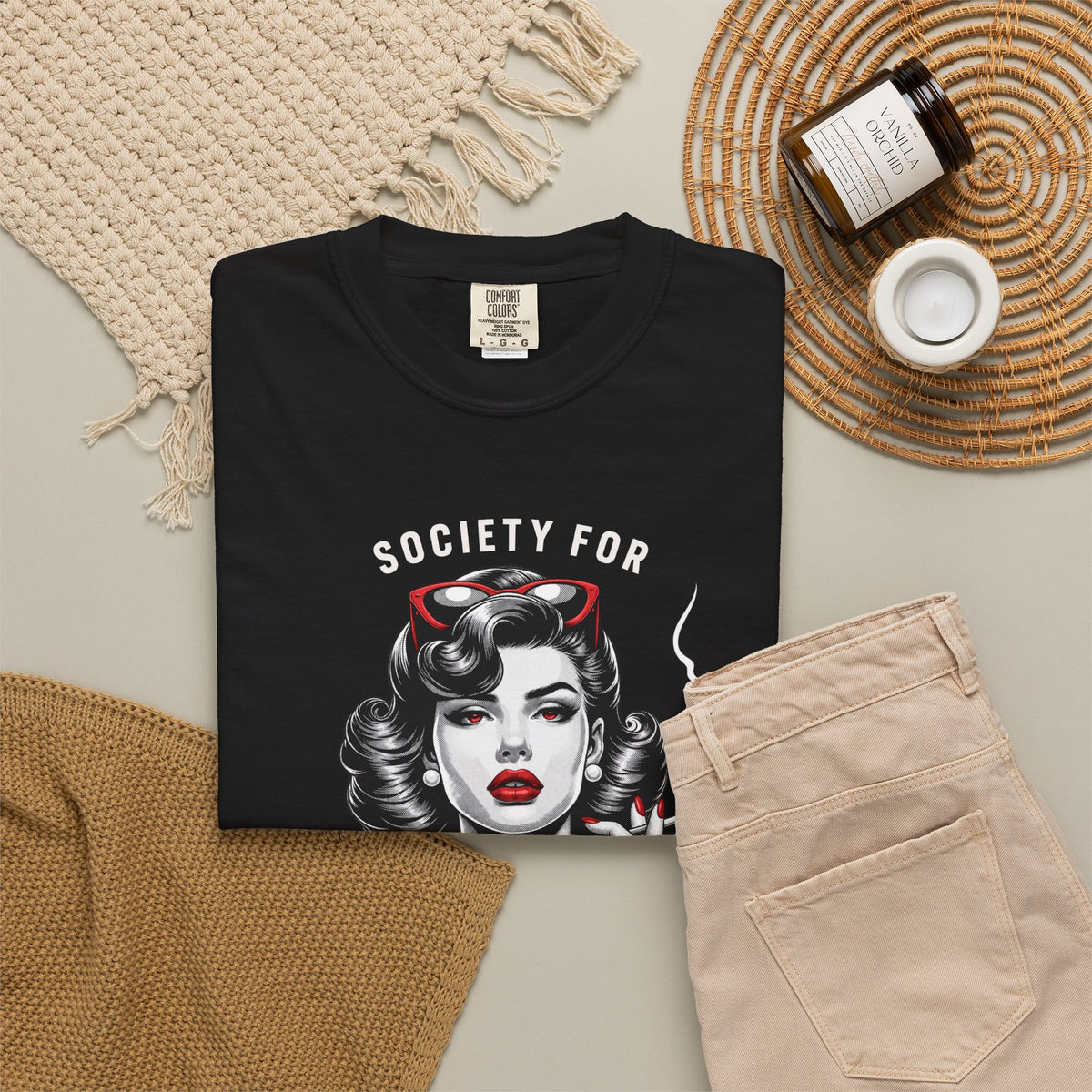 Society for Unladylike Conduct Vintage Feminist Graphic T-Shirt