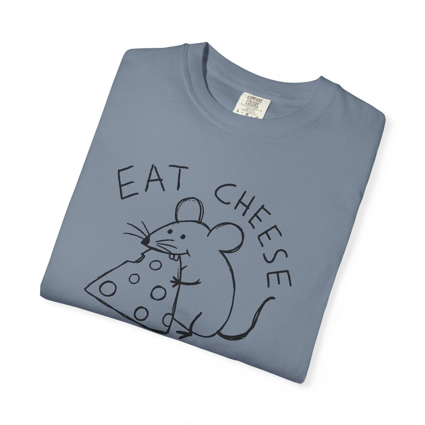 Eat Cheese and Sin Shirt | Funny Mouse Shirt | Weird Humor Tee | Cheese Lover Gift | Funny Graphic Tee