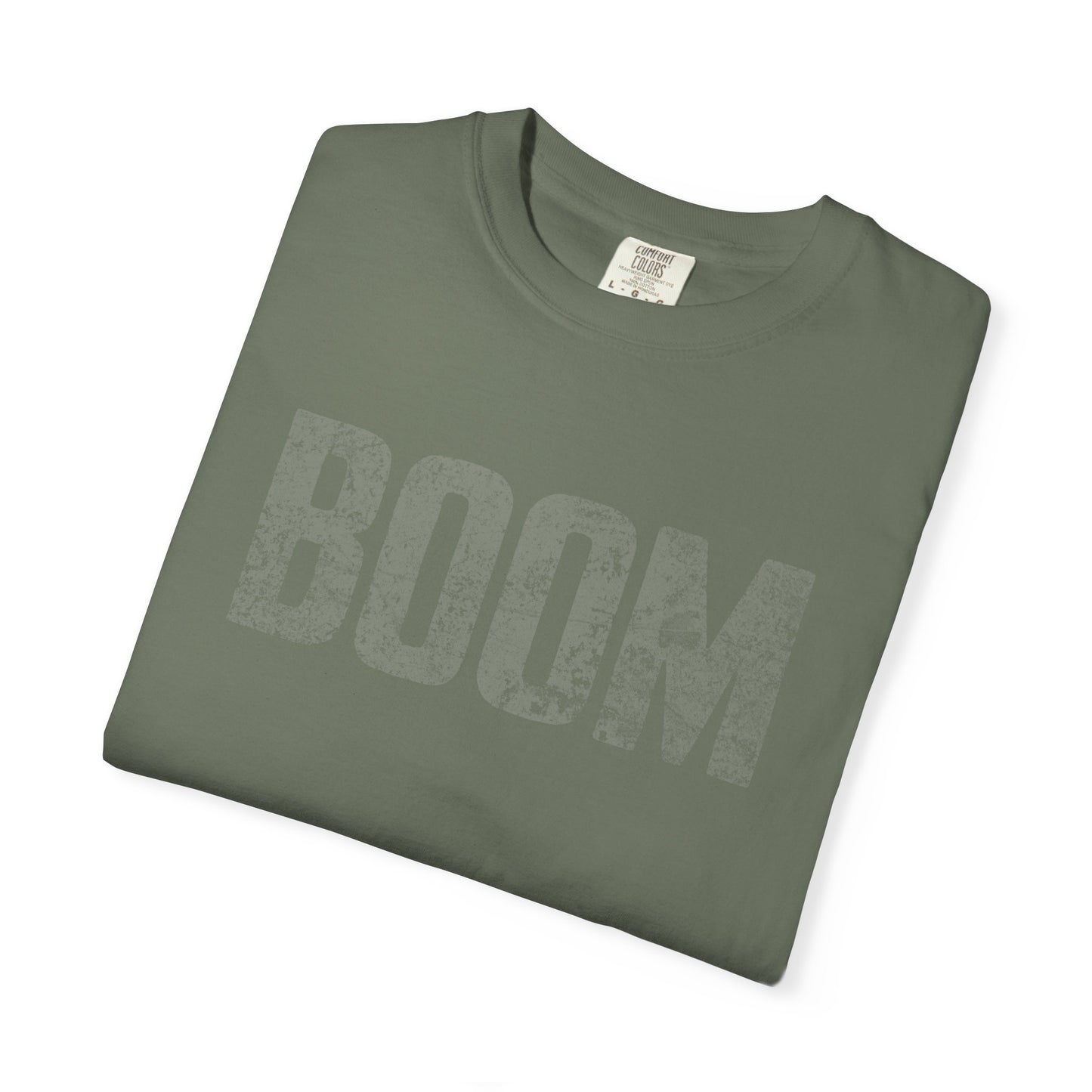 BOOM Graphic T-Shirt — Vintage Distressed Statement Tee