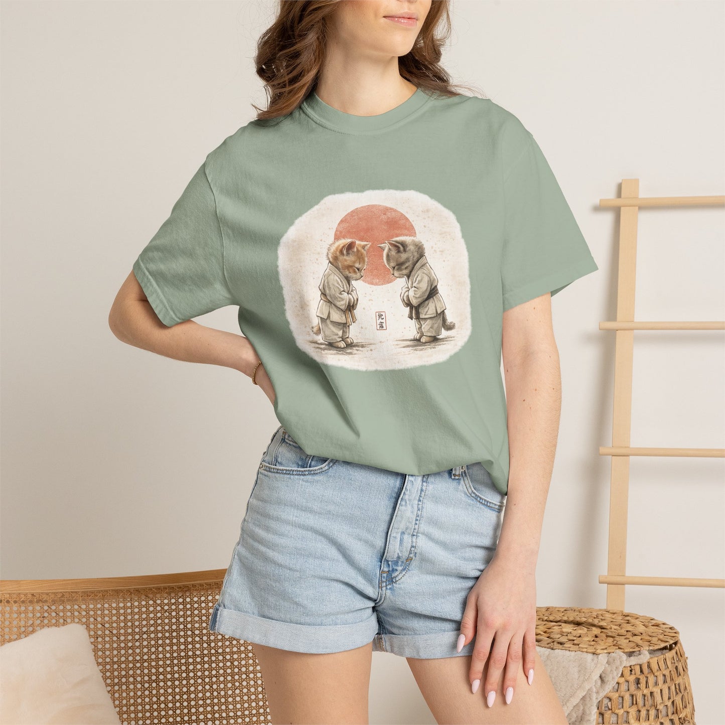 Vintage Dojo Kittens T-Shirt — Bowing Kittens Martial Arts Tee