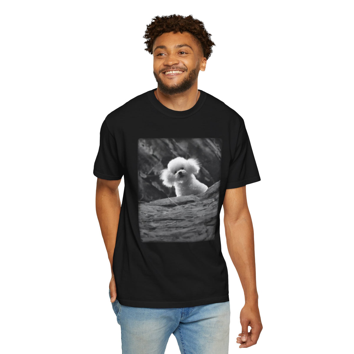 It Puts the Lotion in the Basket Vintage Black & White Tee