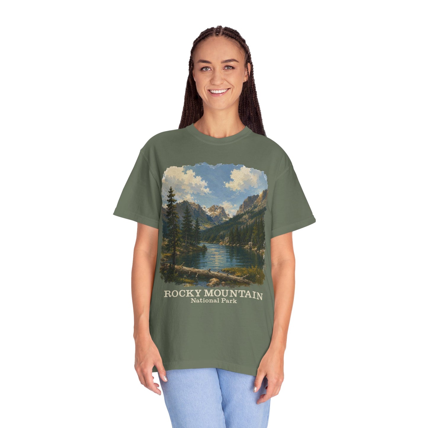 Rocky Mountain National Park T-Shirt — Scenic Lake Vintage Nature Tee