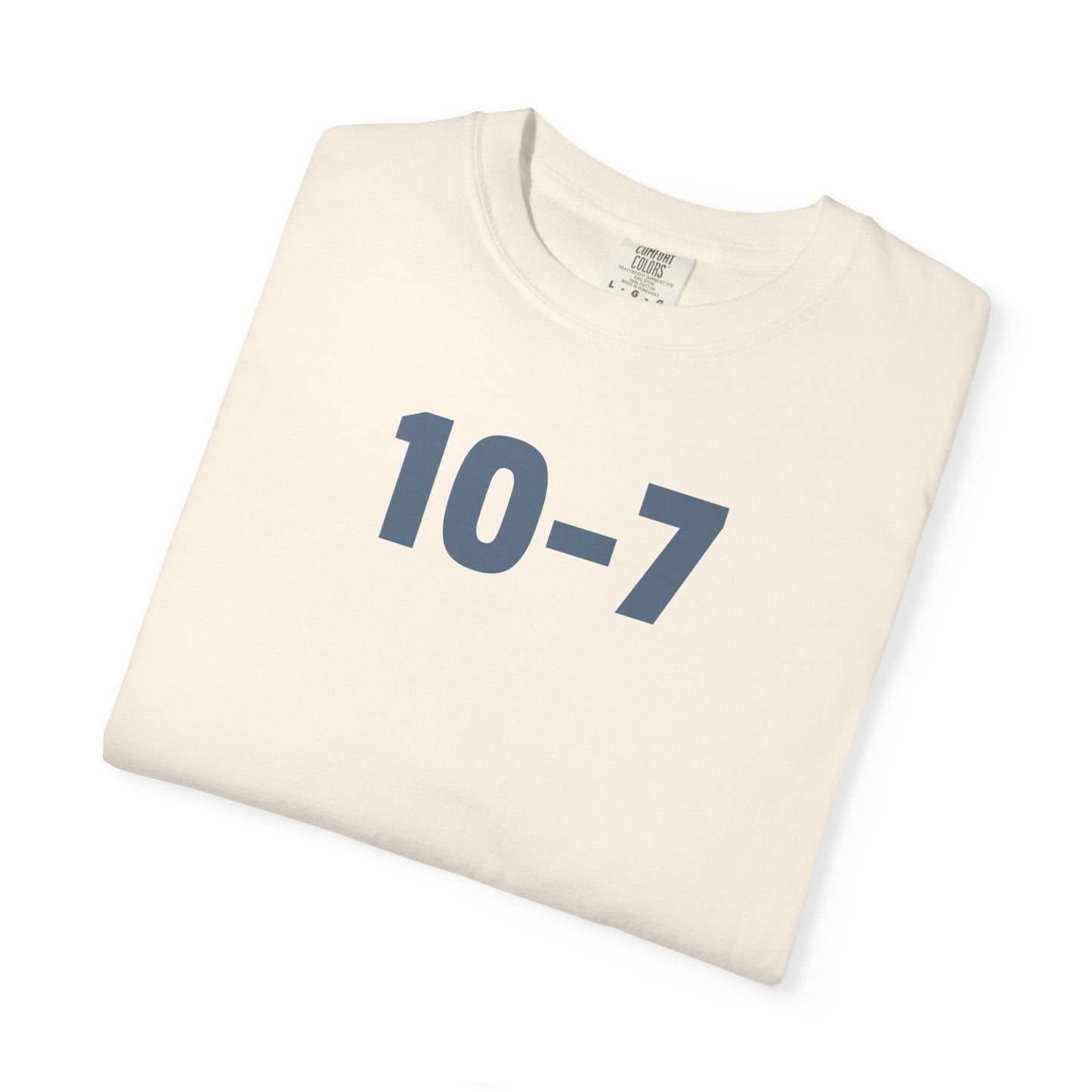 10-7 Shirt | Funny Police Code Tee | IYKYK Minimalist Shirt | Numeric Graphic Tee | Statement Shirt