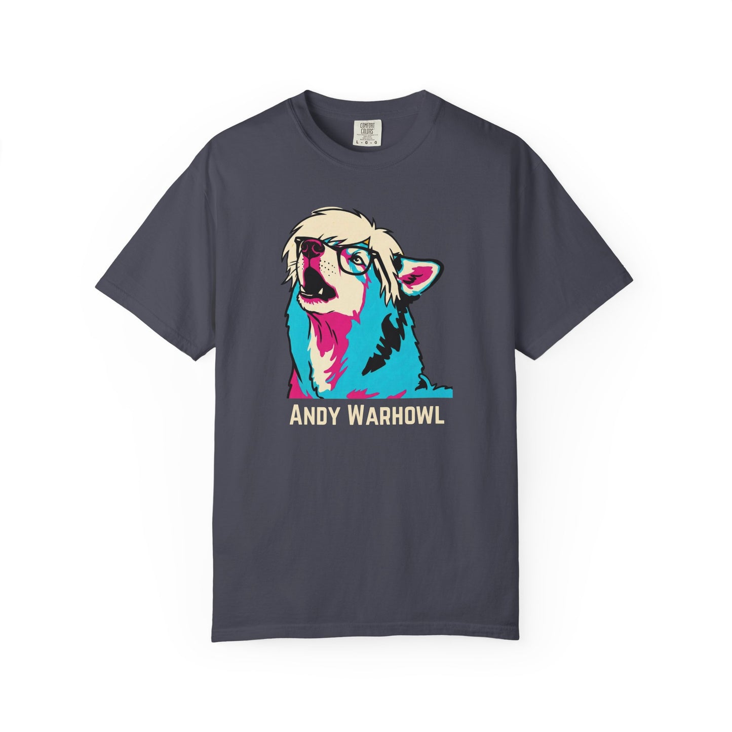 Andy Warhowl Dog Shirt | Funny Pop Art Dog T-Shirt | Vintage-Inspired Andy Warhowl Graphic Tee | Comfort Colors®