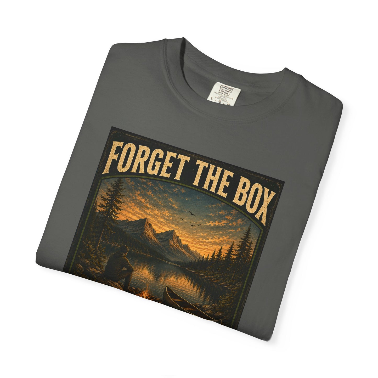 Forget the Box "Think Outside" Camping Hiking T-Shirt