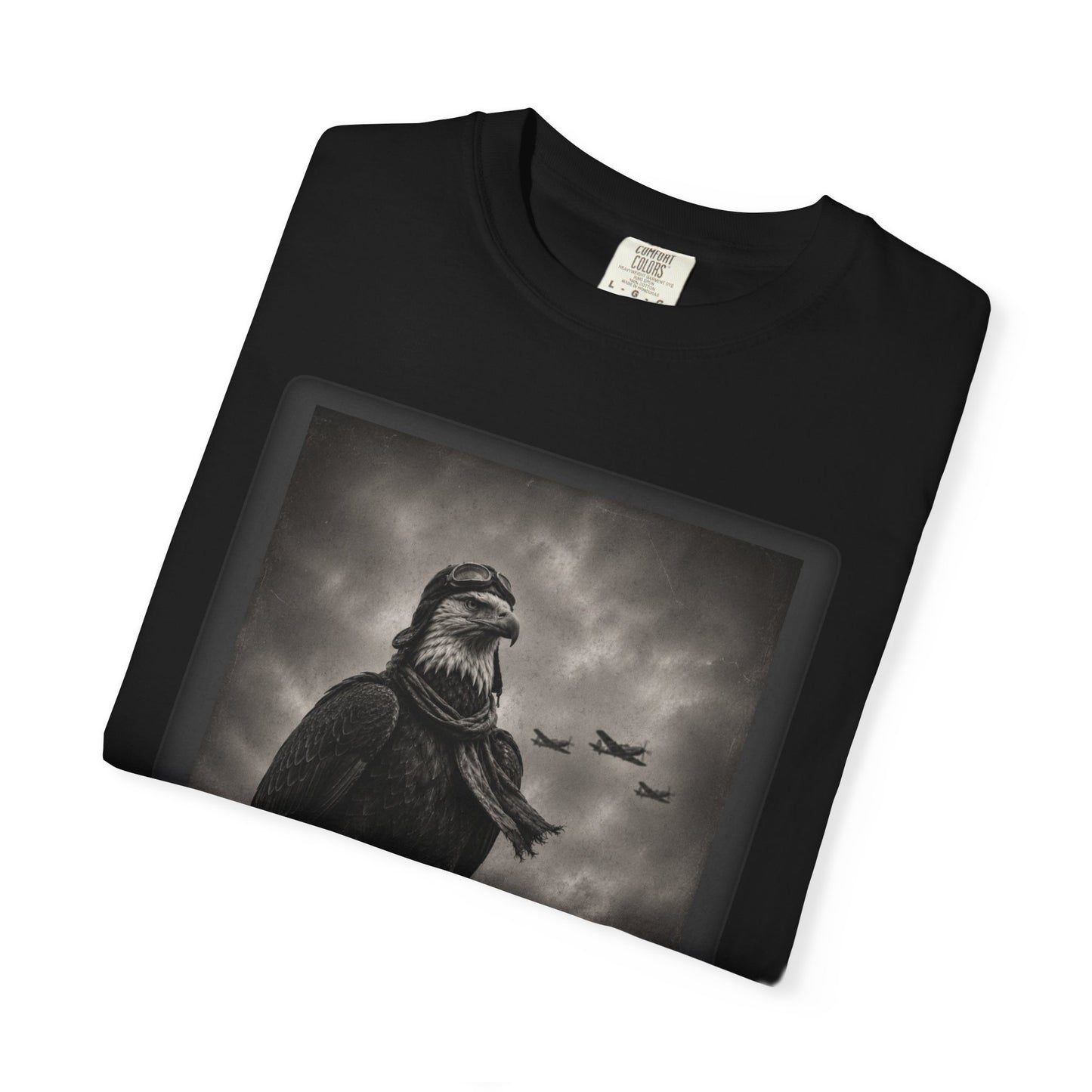 Vintage Distressed Eagle Aviator T-Shirt | WWII-Inspired Pilot Eagle Graphic Tee | Unisex Comfort Colors Shirt