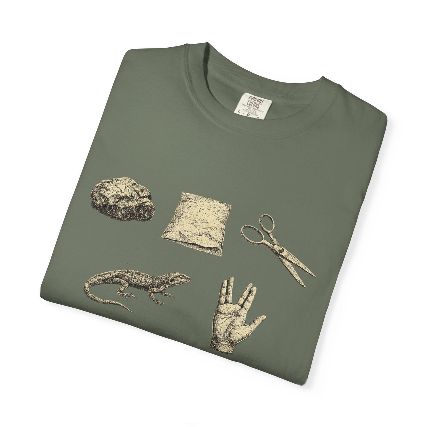 Rock Paper Scissors Lizard Spock T-Shirt — Big Bang Theory Tribute