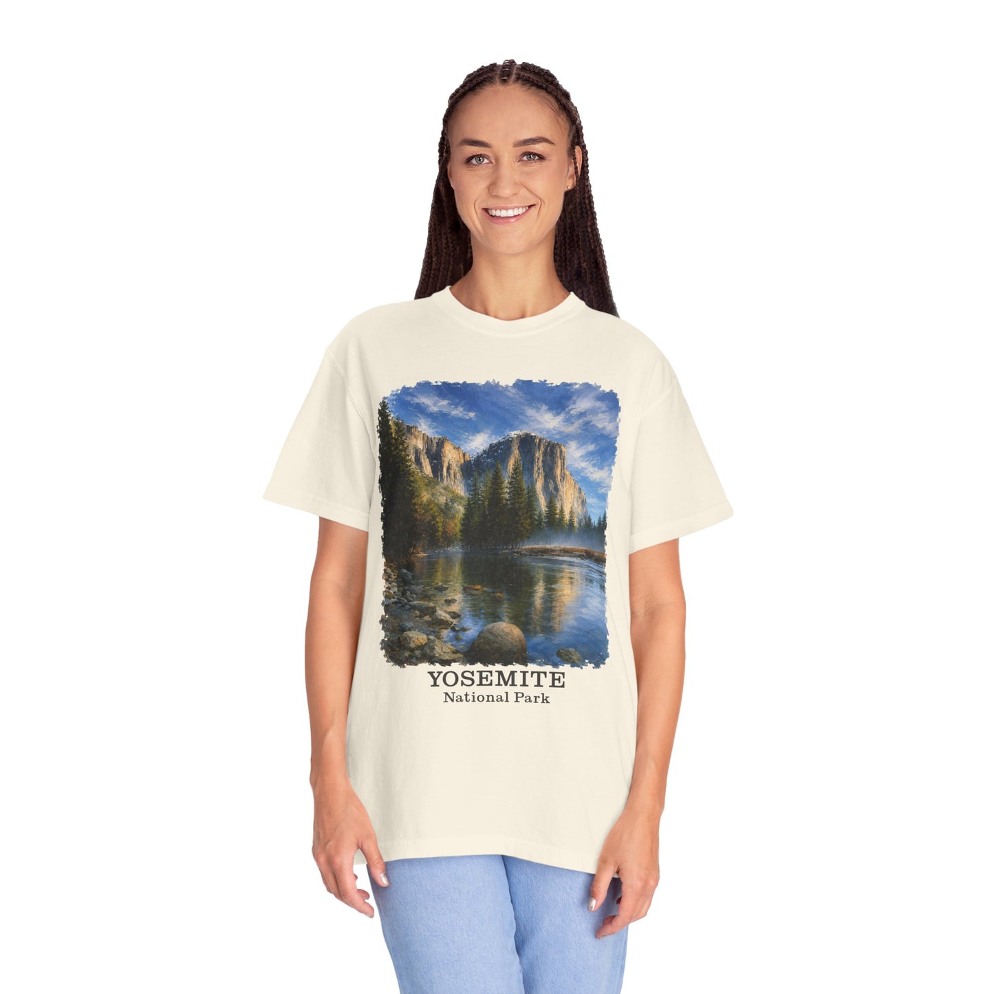 Yosemite National Park Scenic T‑Shirt, Scenic El Capitan Vintage Landscape Tee