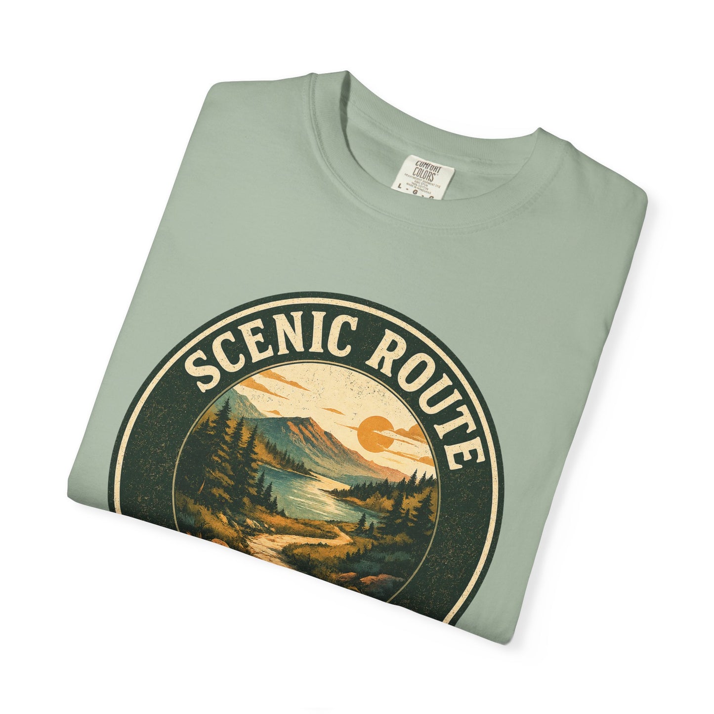 Scenic Route Society T-Shirt — Vintage Hiking and Nature Graphic Tee