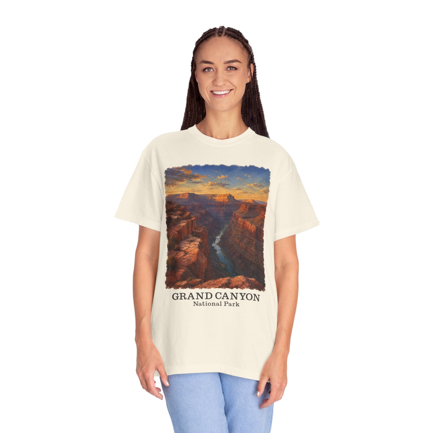 Grand Canyon National Park T-Shirt — Vintage Sunset Canyon Graphic Toroweap Overlook Tee