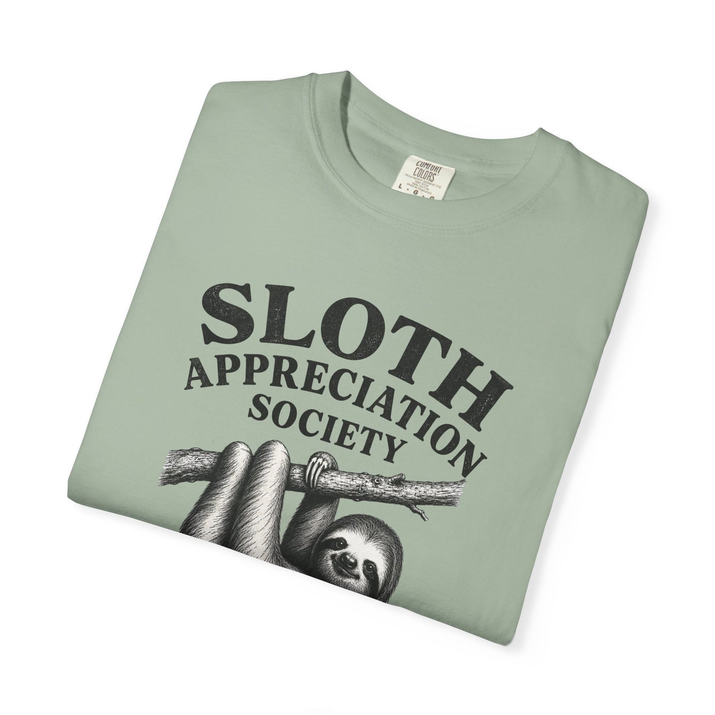 Sloth Appreciation Society T-Shirt – "Remaining Adorable While Being Lazy" Vintage Funny Sloth Graphic Tee