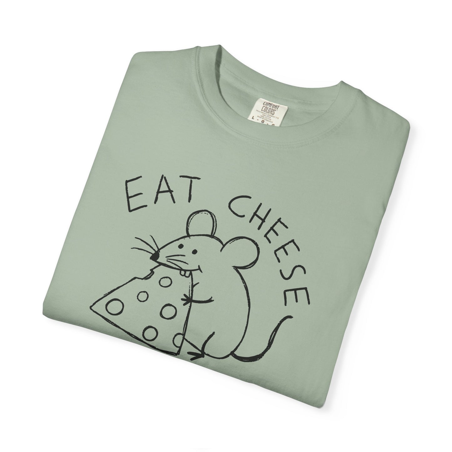Eat Cheese and Sin Shirt | Funny Mouse Shirt | Weird Humor Tee | Cheese Lover Gift | Funny Graphic Tee