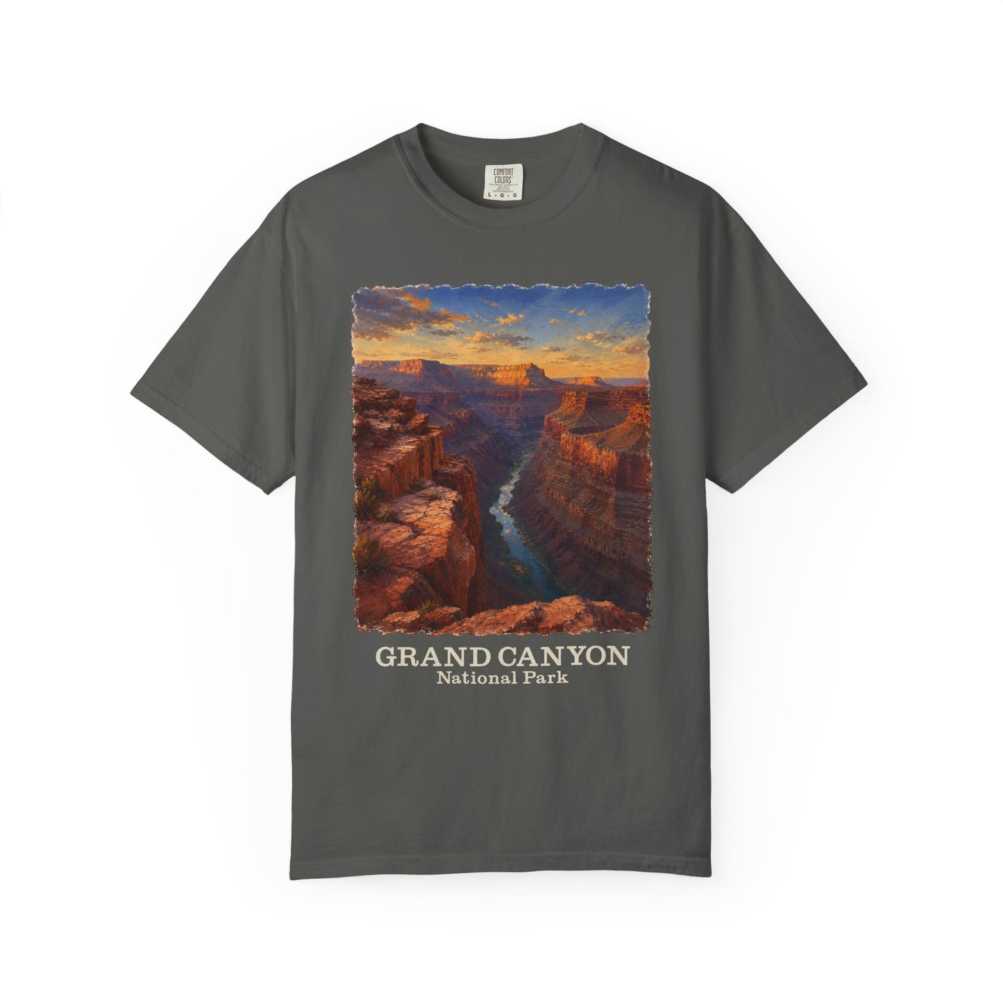 Grand Canyon National Park T-Shirt — Vintage Sunset Canyon Graphic Toroweap Overlook Tee