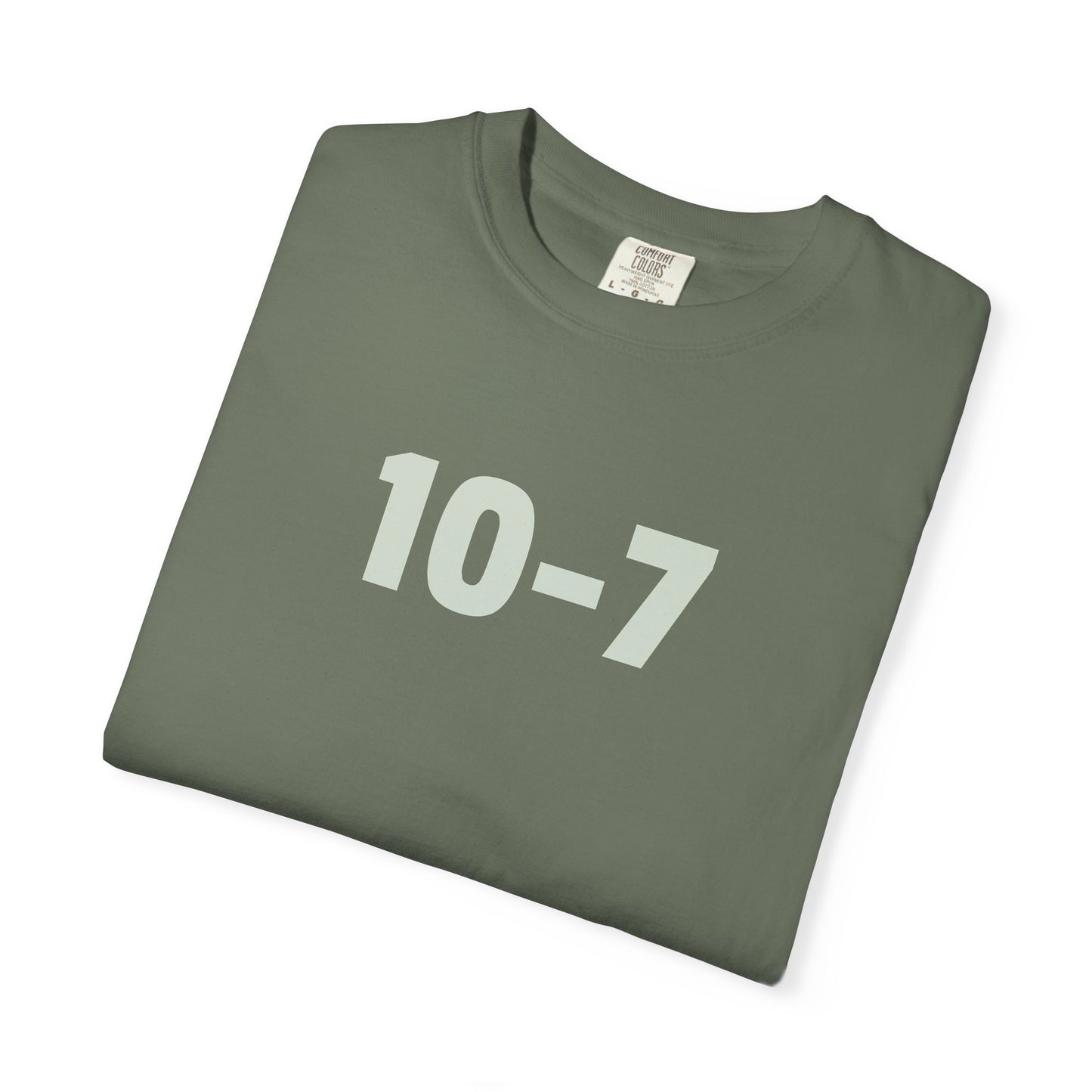 10-7 Shirt | Funny Police Code Tee | IYKYK Minimalist Shirt | Numeric Graphic Tee | Statement Shirt