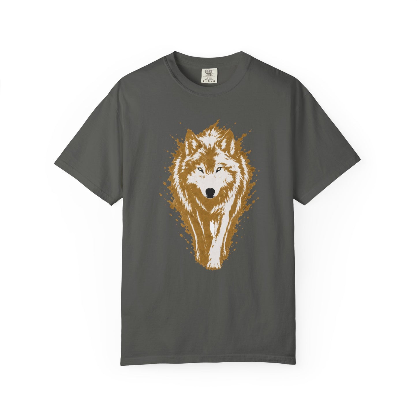 Wolf Graphic T-Shirt — Rustic Walking Wolf Nature Tee