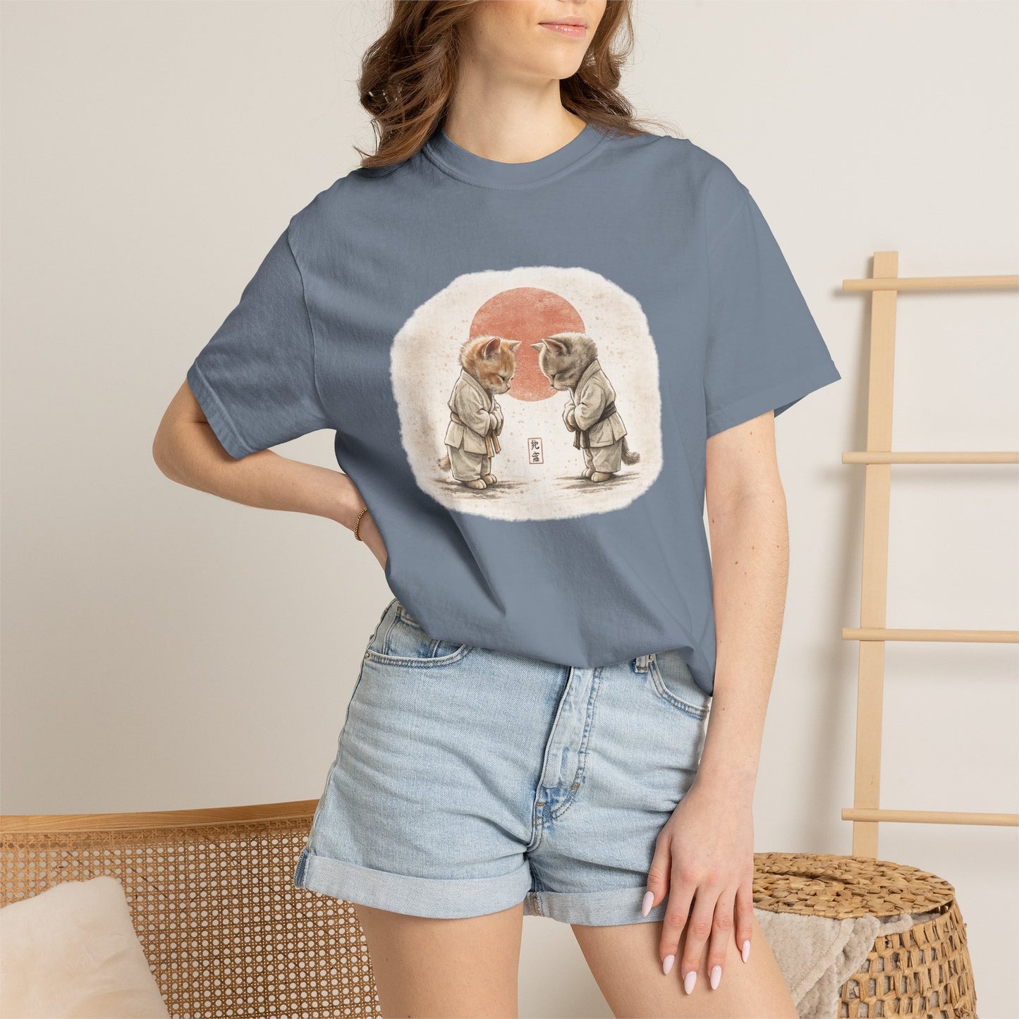 Vintage Dojo Kittens T-Shirt — Bowing Kittens Martial Arts Tee
