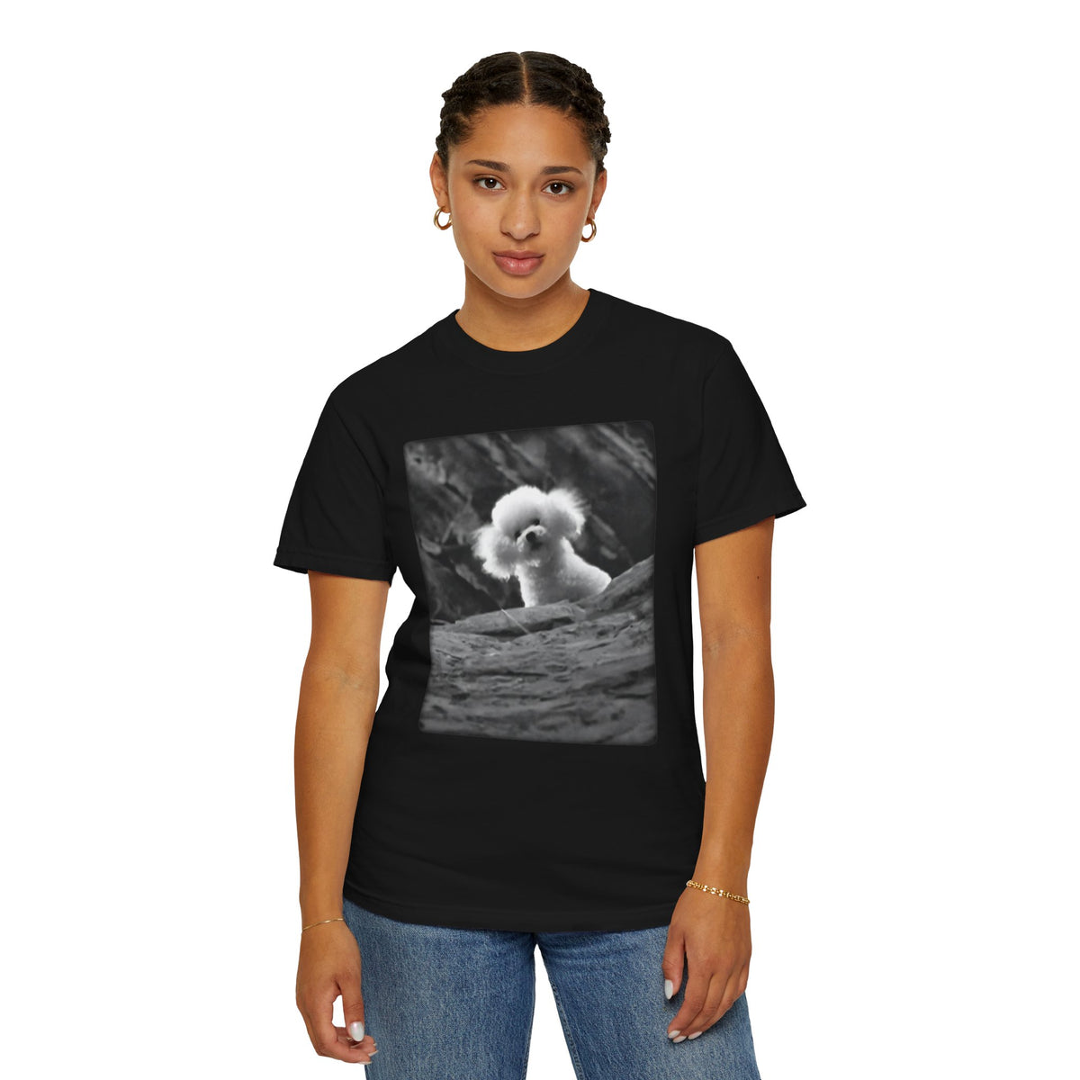 It Puts the Lotion in the Basket Vintage Black & White Tee