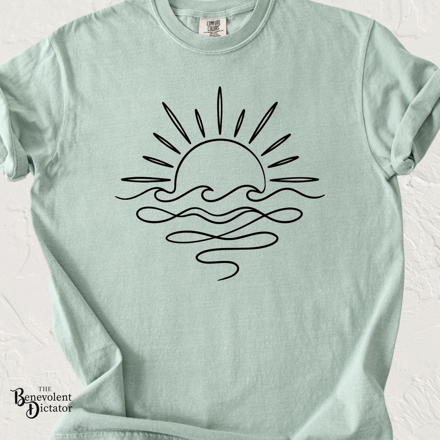 Boho Sunrise Line Art T-Shirt