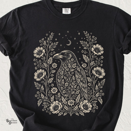 Floral Raven T-Shirt