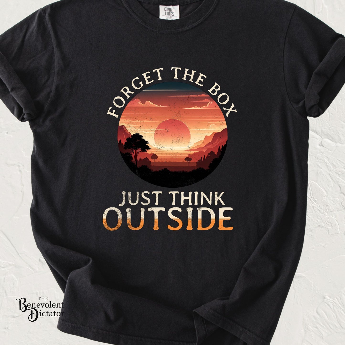 Forget the Box "Think Outside" Camping Hiking Beach Lake T-Shirt