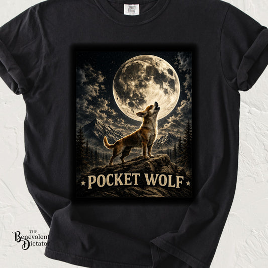 Pocket Wolf Chihuahua Howling T-Shirt