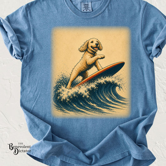 Vintage Doodle Surfing T-Shirt