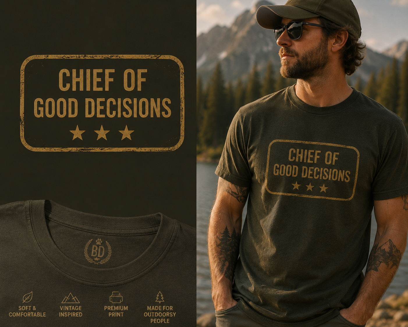 Chief of Good Decisions T-Shirt