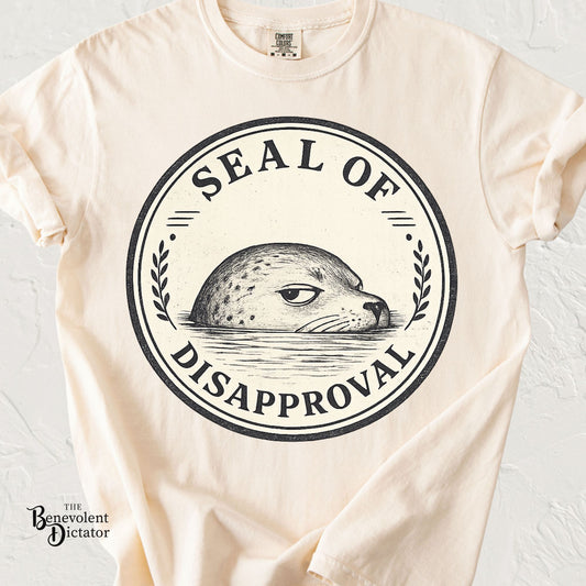 Seal of Disapproval Retro Badge T-Shirt