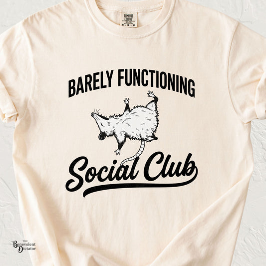 Barely Functioning Social Club Opossum T-Shirt