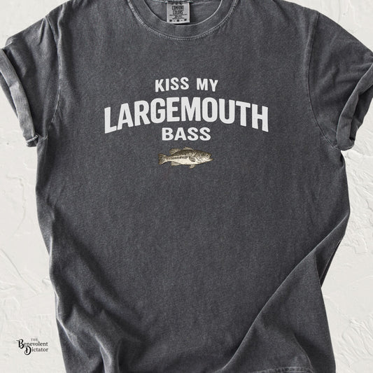 Kiss My Largemouth Bass T-Shirt — Funny Fishing Tee