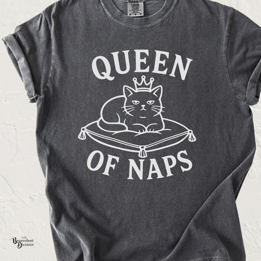 Queen of Naps Cat T-Shirt