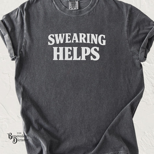 Swearing Helps Vintage Comfort Colors T-Shirt