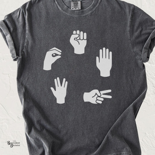 Rock Paper Scissors Lizard Spock T-Shirt — Big Bang Theory Tribute