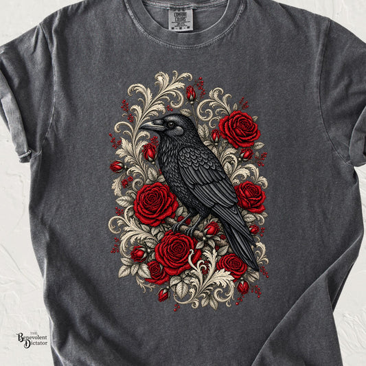 Raven & Red Roses T-Shirt