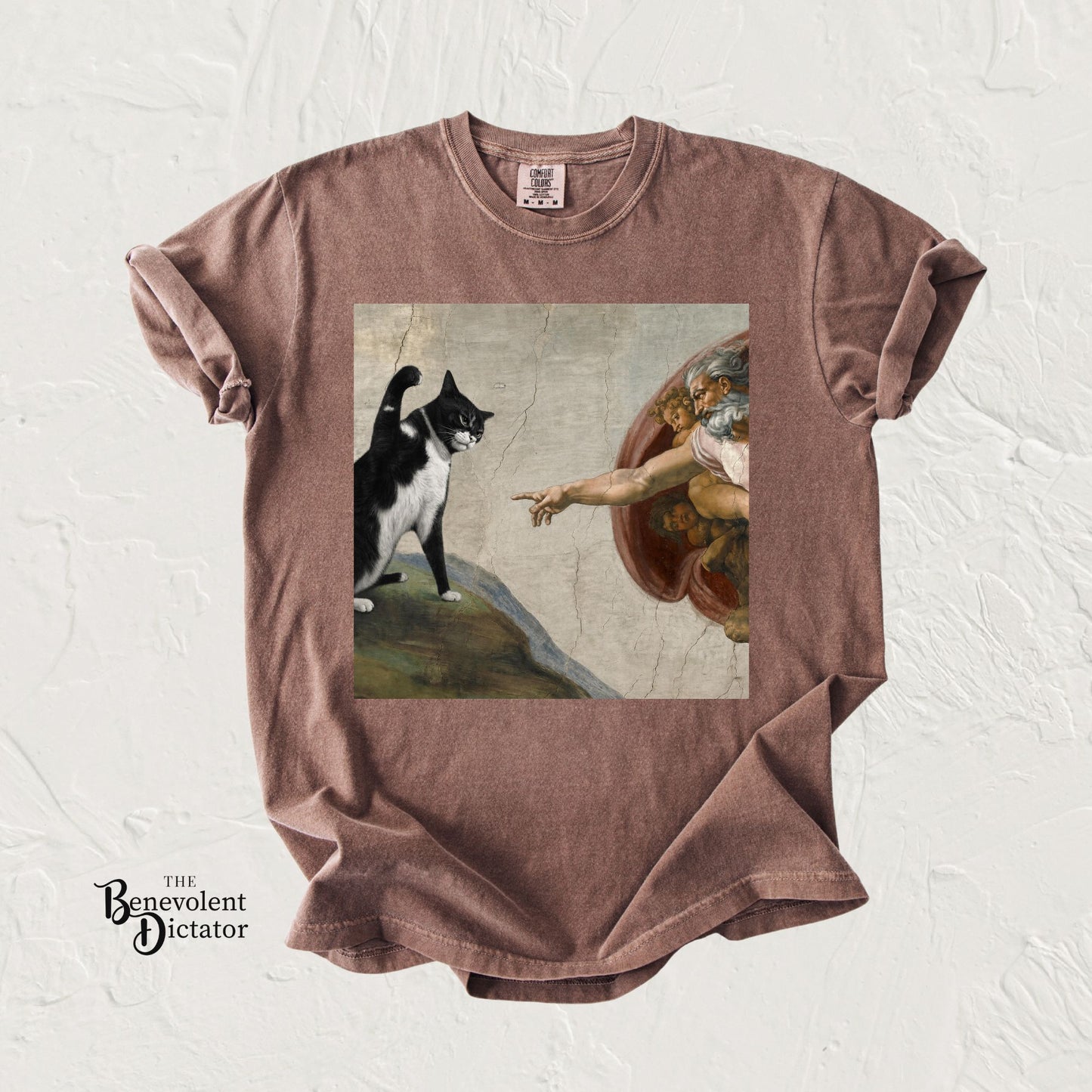 The Creation of Cat - Renaissance Parody T-Shirt