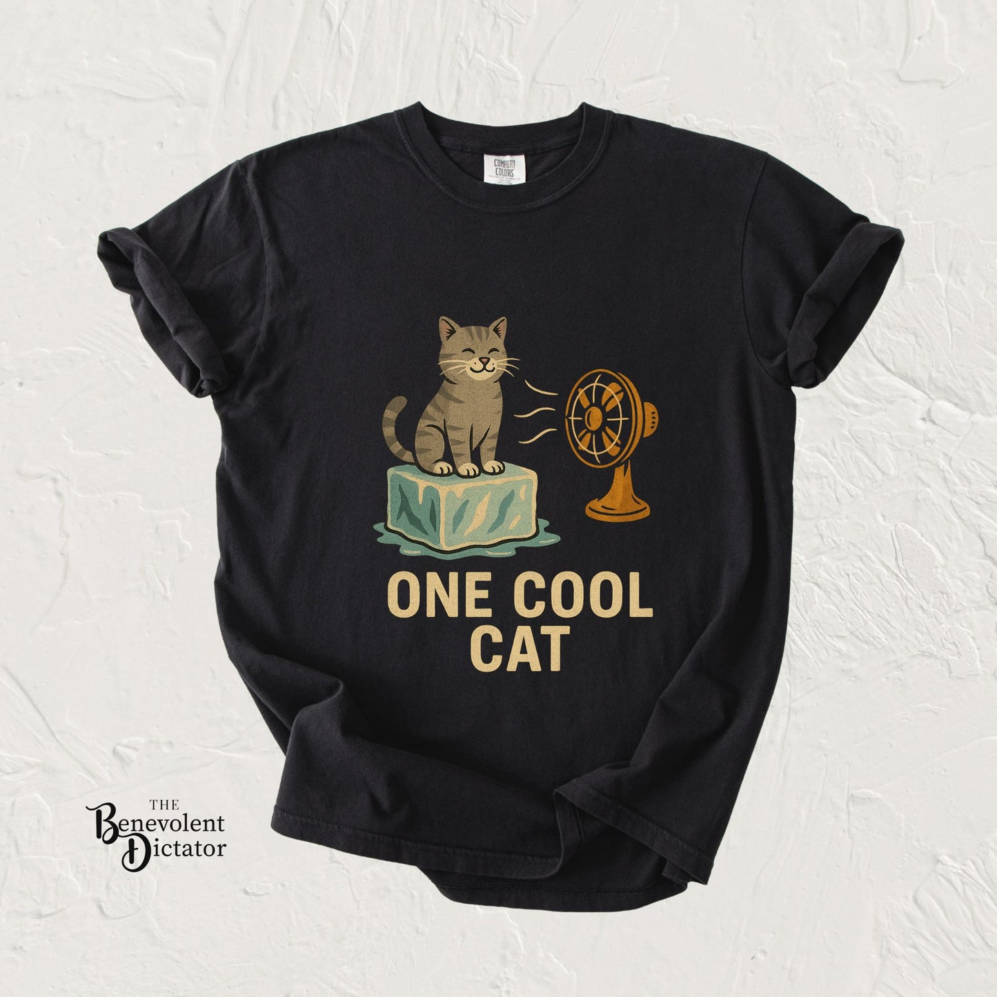 One Cool Cat T-Shirt — Funny Cat on Ice Graphic Tee