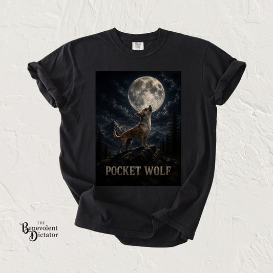 Pocket Wolf Chihuahua Howling T-Shirt
