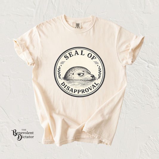 Seal of Disapproval Retro Badge T-Shirt