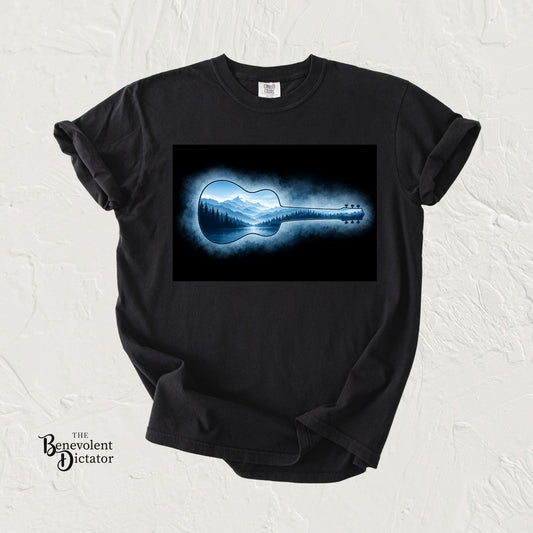 Mountain Lake Acoustic Guitar T-Shirt