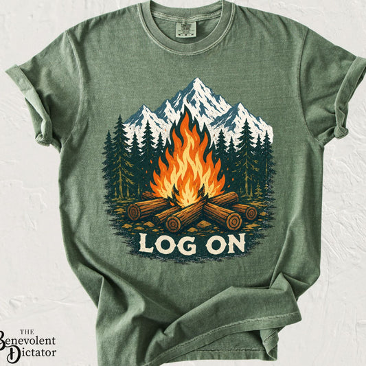Campfire 'LOG ON' T-Shirt