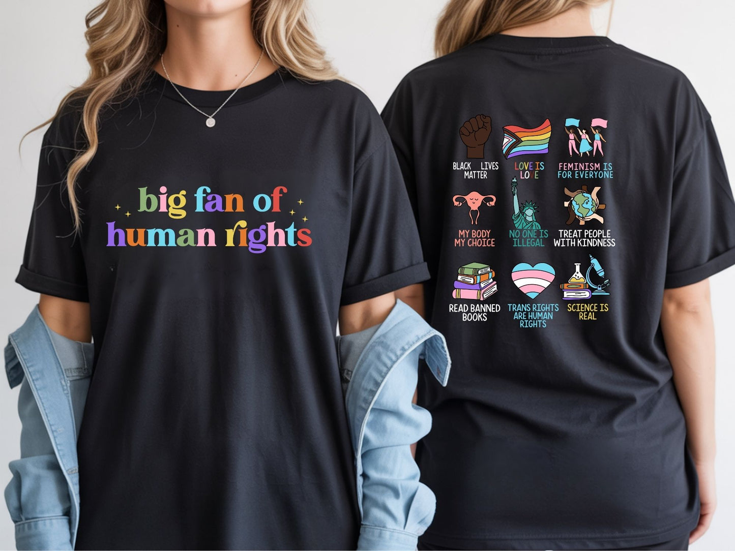 Big Fan of Human Rights Pride & Ally Graphic Tee